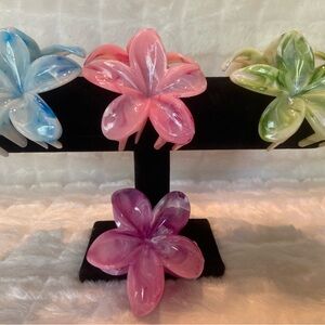 Colorful Flower Hair Clips